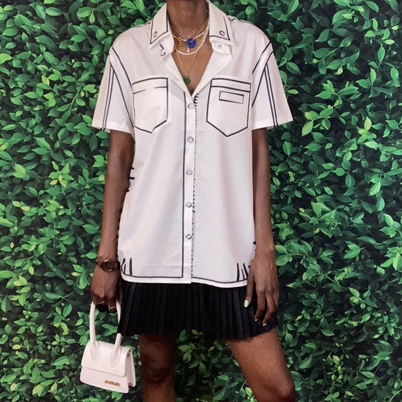 Black & White Button-Up - Picture 11 of 14